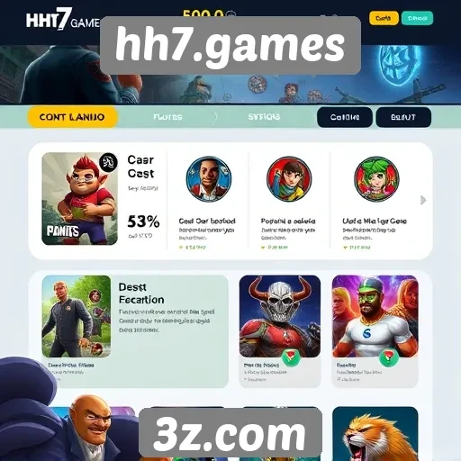 Novas funcionalidades do site hh7.games em destaque