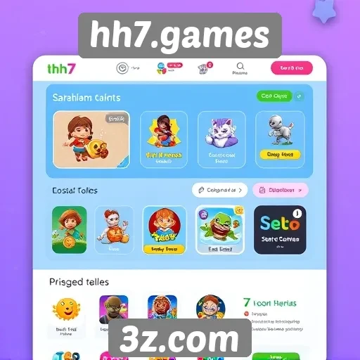 Interface do hh7.games é intuitiva e acessível